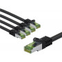 Goobay 69761 CAT 8.1 jungiamasis kabelis, S/FTP (PiMF), GHMT sertifikuotas, 2 m, pilkas (5 vnt.)