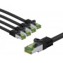 Goobay 69763 CAT 8.1 jungiamasis kabelis, S/FTP (PiMF), GHMT sertifikuotas, 5 m, pilkas (5 vnt.)