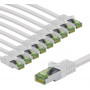 Goobay 69786 CAT 8.1 tinklo jungiamasis kabelis, GHMT sertifikuotas, S/FTP (PiMF), 1 m, baltas (10 vnt.)