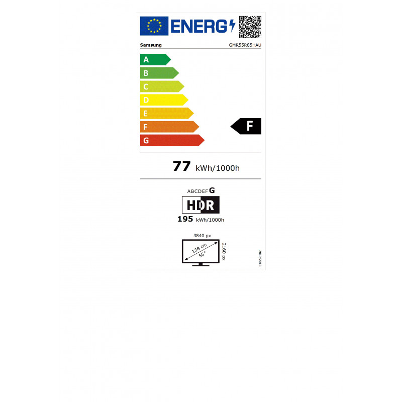Samsung GMR55R85HAUXZG Micro RGB išmanusis televizorius, 55", 4K UHD, juodas