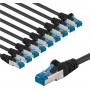 Goobay 67542 CAT 6A komutacinis kabelis, S/FTP (PiMF), 2 m, juodas, vario laidininkas (CU) (10 vnt.)