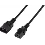 Renkforce Deluxe maitinimo prailginimo kabelis, IEC C13 kištukas – IEC C14 lizdas, 3 m, juodas