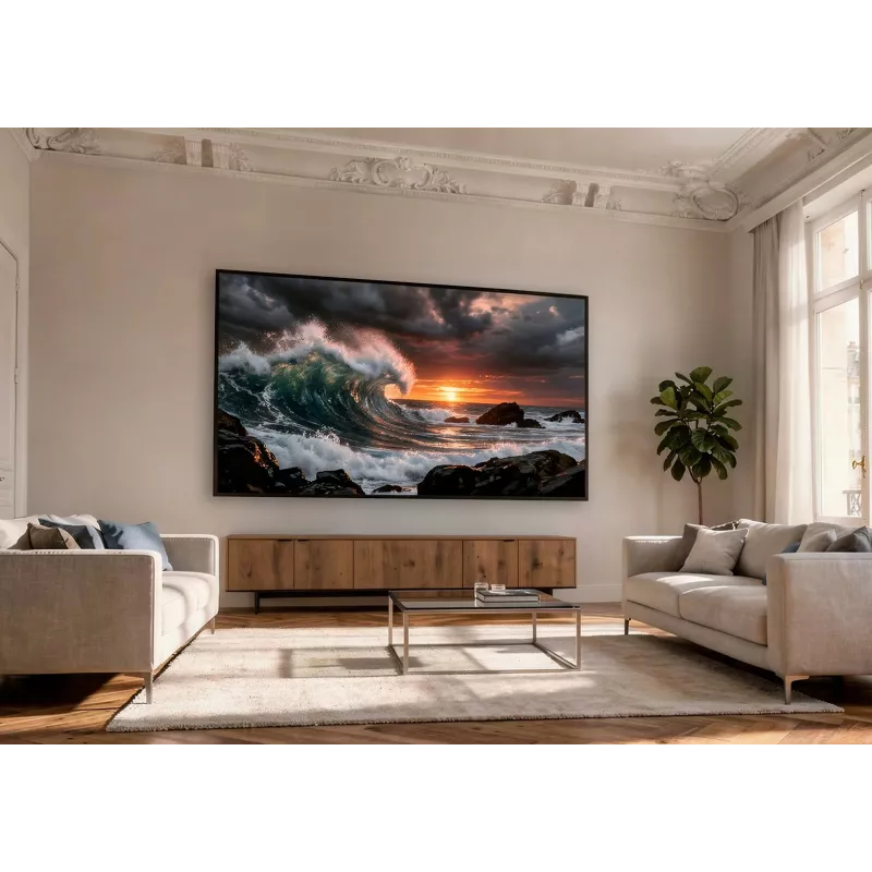 celexon HomeCinema Frame 120 Dynamic Slate didelio kontrasto rėminis projekcinis ekranas, 120″ (304,8 cm)