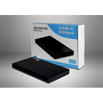 Inter-Tech Argus GD-25612C HDD dėklas, 2,5″, USB-C