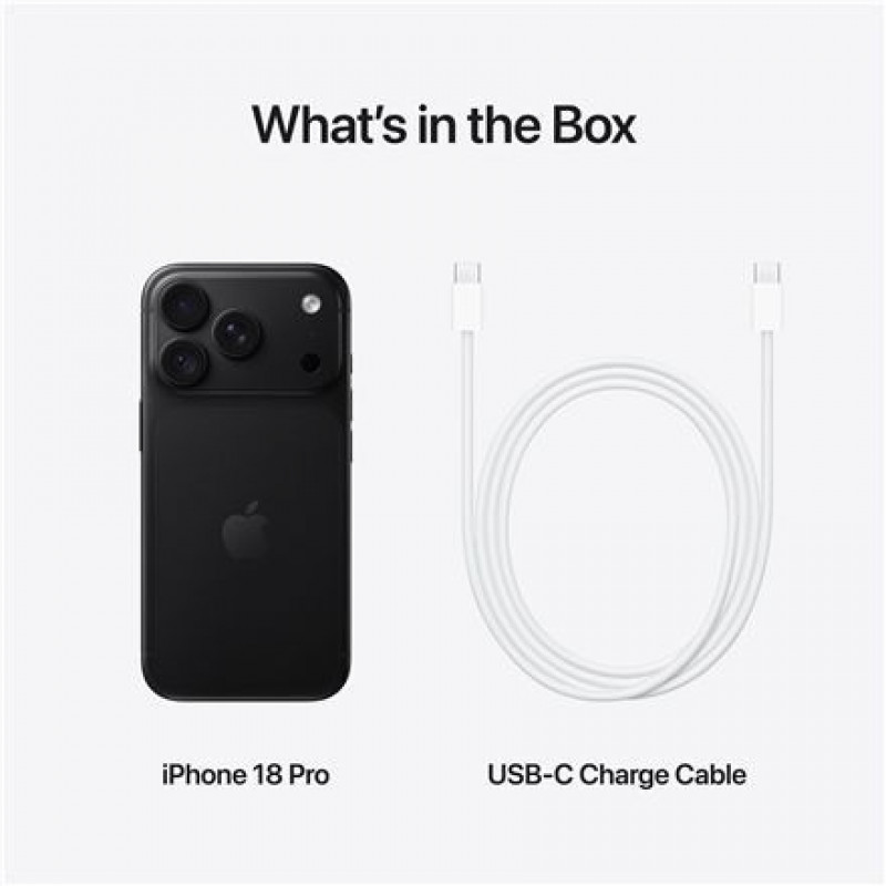 Apple iPhone 18 Pro išmanusis telefonas, 256 GB, JP eSIM, juodas