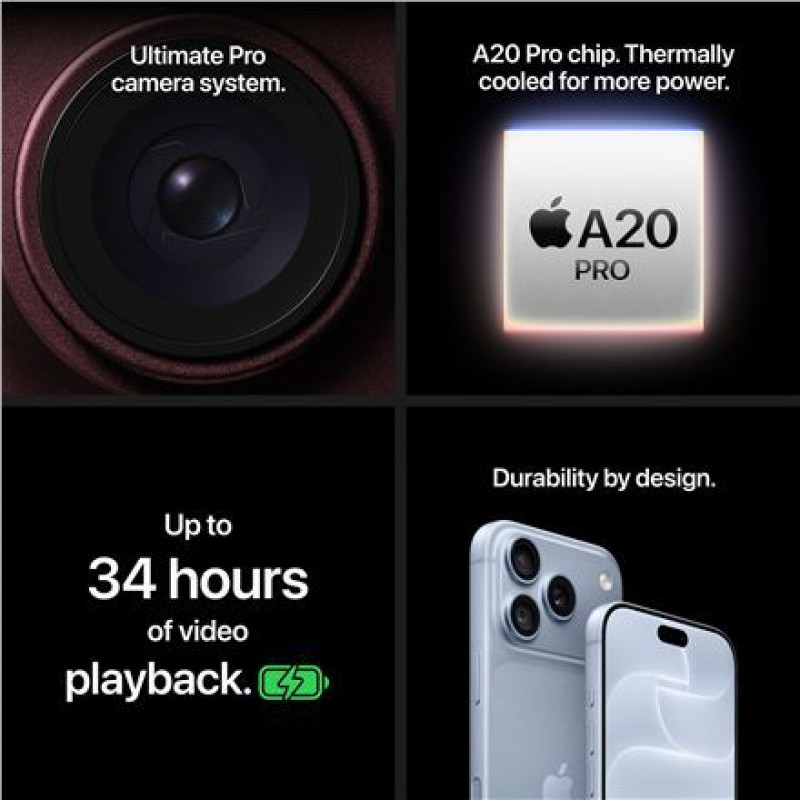 Apple iPhone 18 Pro išmanusis telefonas, 256 GB, JP eSIM, bordo
