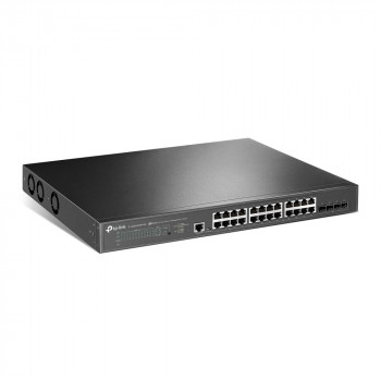 TP-Link JetStream TL-SG3428XPP-M2 valdomas L2+ tinklo komutatorius, 2,5G Ethernet, PoE, 1U, juodas