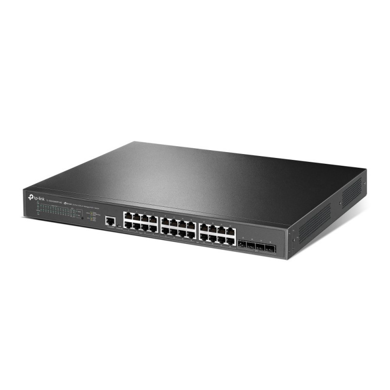TP-Link JetStream TL-SG3428XPP-M2 valdomas L2+ tinklo komutatorius, 2,5G Ethernet, PoE, 1U, juodas