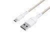 WINX LINK Simple USB–Micro USB kabelis, nailonu apipintas, 1 m, baltas