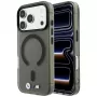 BMW M IML Frosted Metal Logo & Trims MagSafe dėklas iPhone 18 Pro Max / 17 Pro Max telefonams, juodas