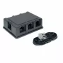S/CONN maximum connectivity ISDN skirstytuvas, 6 prievadų, rinkinys su 3,0 m jungiamuoju kabeliu, 71400-6SET