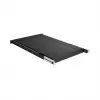 EFB Elektronik 691651ATS.12 ištraukiama 19″ 1U lentyna spintai, giliai juoda RAL 9005