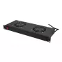 LogiLink FAU102B 19″ ventiliatorių blokas, 2 ventiliatoriai, su jungikliu, 1U, juodas