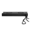 LogiLink FAU102B 19″ ventiliatorių blokas, 2 ventiliatoriai, su jungikliu, 1U, juodas