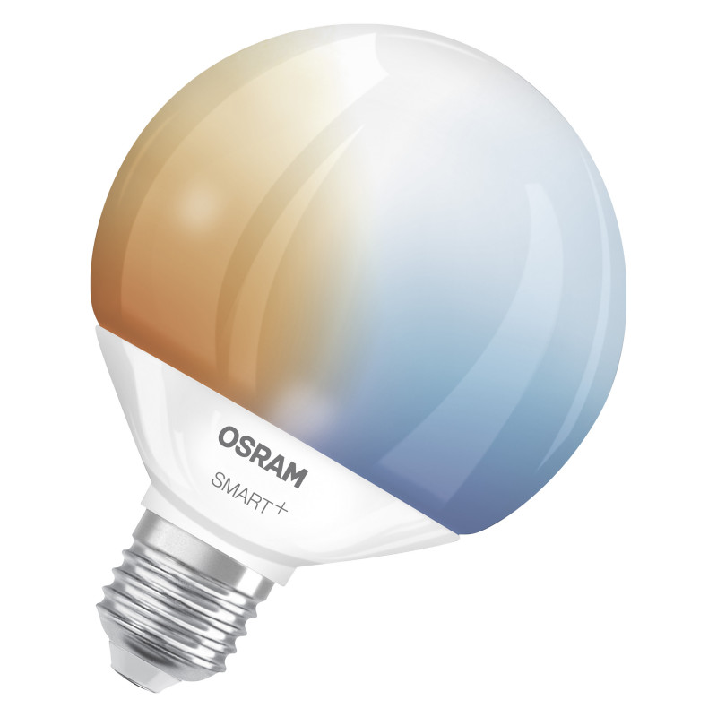 Osram Smart+ Matter Globe 95 100 827 865 TW išmanioji lemputė, E27, 14 W, reguliuojama balta šviesa, Wi-Fi