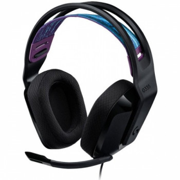 Logitech G335 laidinės žaidimų ausinės su mikrofonu, 3,5 mm jungtis, juodos