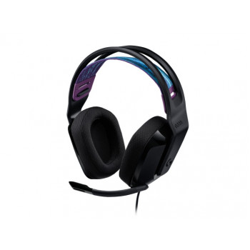 Logitech G335 laidinės žaidimų ausinės su mikrofonu, 3,5 mm jungtis, juodos