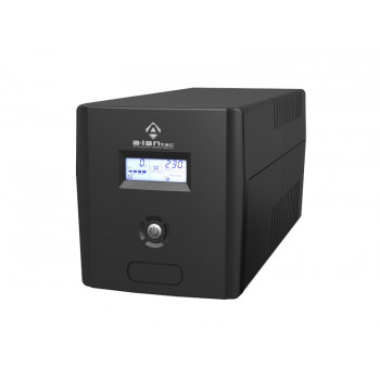 Alantec AP-BK1000-02 nepertraukiamo maitinimo šaltinis UPS 1000VA/600W, bokštinis, LCD, 4×CEE 7/3, USB, 2×7Ah VRLA akumuliatoriai