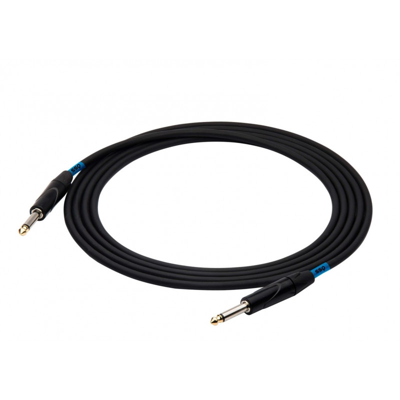 SSQ JMPJMP6 SS-1450 garso kabelis, mono jack – mono jack, 6 m, juodas