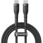 Veger CC03 USB-C–USB-C kabelis, PD 48 V 5 A 240 W, 1,5 m, juodas