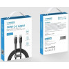 Veger CC03 USB-C–USB-C kabelis, PD 48 V 5 A 240 W, 1,5 m, juodas