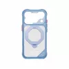 Skinarma Saturn Skin000483 dėklas su MagSafe ir RotatingKick Stand, skirtas iPhone 18 Pro / 17 Pro, mėlynas