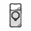 Skinarma Saturn Skin000485 dėklas su MagSafe ir RotatingKick Stand, skirtas iPhone 18 Pro Max / 17 Pro Max, juodas