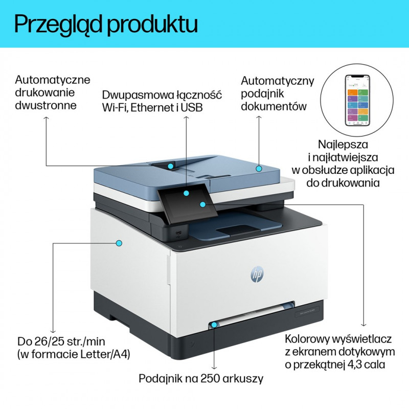 HP Color LaserJet Pro 3302sdw daugiafunkcis spausdintuvas (499Q6F)