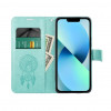 OEM atverčiamas dėklas Mezzo Book Samsung S20 FE / S20 FE 5G, sapnų gaudyklės raštas, žalias