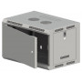 Alantec SW-6U-600-500-N-DMJ-OP-RP-B-S 19 colių pakabinama spinta 6U 600x500, nedalyta, vienasparnės metalinės durys, pilka, surenkama