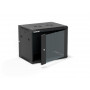 Alantec SW-9U-600-450-01-CA pakabinama 19 colių spinta, 9U, 600x450, stiklinės durys, juoda