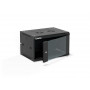 Alantec SW-6U-600-450-01-CF sieninė serverių spinta 19 colių 6U, 600x450, juoda, surenkama (Flat Pack)