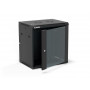 Alantec SW-12U-600-450-01-CF sieninė serverių spinta 19 colių 12U, 600x450, juoda, surenkama (Flat Pack)