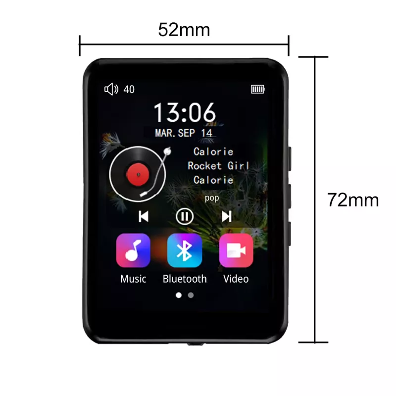 Zenwire Vibe P1 nešiojamasis MP3/MP4 grotuvas