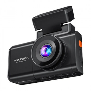 WOLFBOX X3 vaizdo registratorius, 2,5K priekinė + 1080p galinė kamera, Wi-Fi, 64 GB