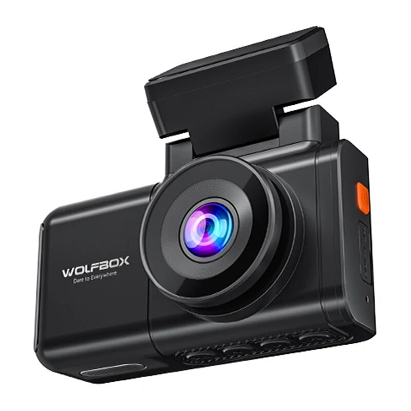 WOLFBOX X3 vaizdo registratorius, 2,5K priekinė + 1080p galinė kamera, Wi-Fi, 64 GB