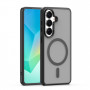 iLike Mag Matt dėklas telefonams Samsung Galaxy A16 4G / A16 5G / A17 4G / A17 5G su didele kameros išpjova, juodas