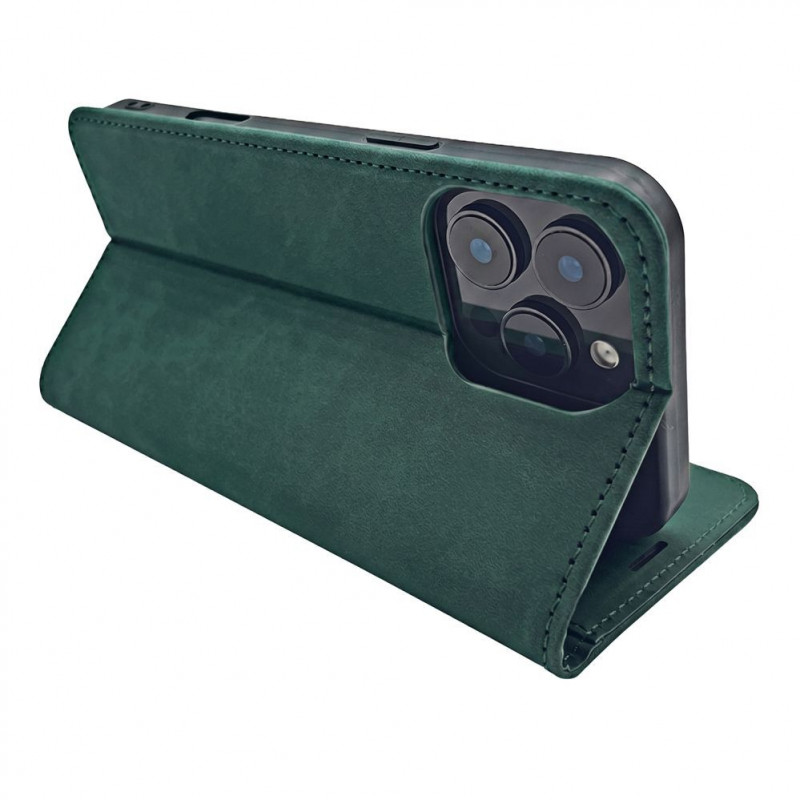 TFO Smart Suede dėklas iPhone 17 Pro Max 6,9 / iPhone 18 Pro Max 6,9, žalias