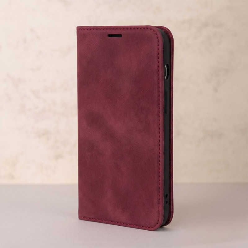 TFO Smart Suede dėklas iPhone 17 Pro Max 6,9 / iPhone 18 Pro Max 6,9, bordo