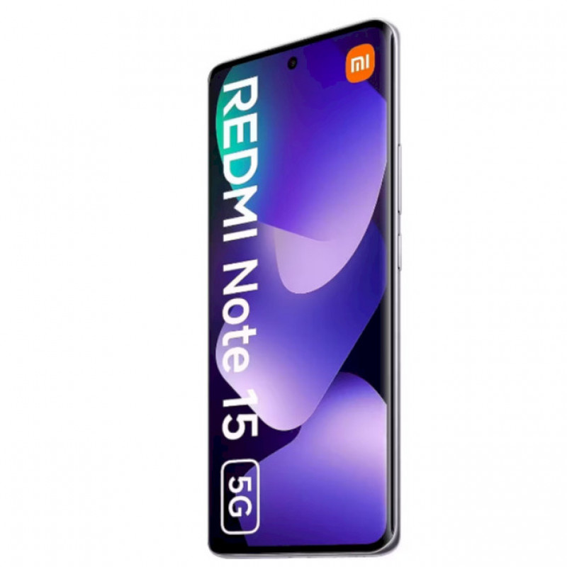 Xiaomi Redmi Note 15 5G išmanusis telefonas, dviejų SIM kortelių, 12 GB + 512 GB, rūko violetinis