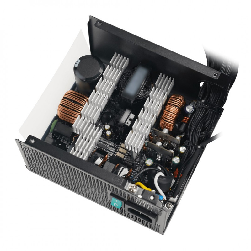 DeepCool PL750D R-PL750D-FC0B-EU maitinimo blokas, 750 W, 20+4 kontaktų ATX, juodas