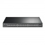 TP-Link JetStream TL-SG3452P valdomas L2/L3 Gigabit Ethernet PoE tinklo komutatorius, 1U, juodas