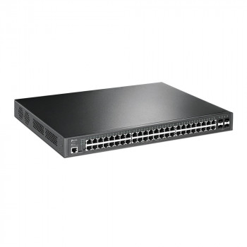 TP-Link JetStream TL-SG3452P valdomas L2/L3 Gigabit Ethernet PoE tinklo komutatorius, 1U, juodas