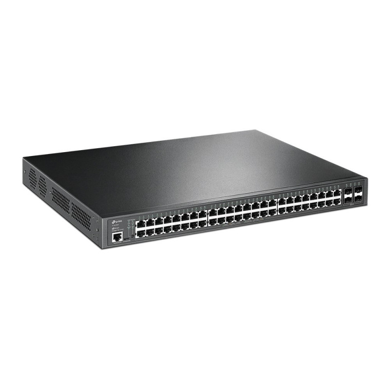 TP-Link JetStream TL-SG3452P valdomas L2/L3 Gigabit Ethernet PoE tinklo komutatorius, 1U, juodas