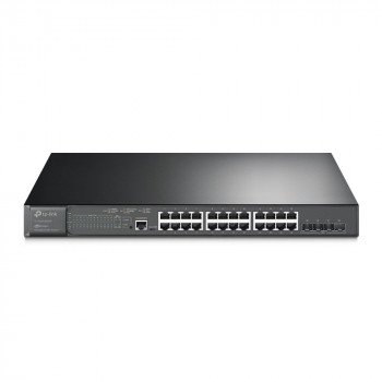TP-Link JetStream TL-SG3428XMP valdomas L2+ Gigabit Ethernet PoE tinklo komutatorius, 1U, juodas