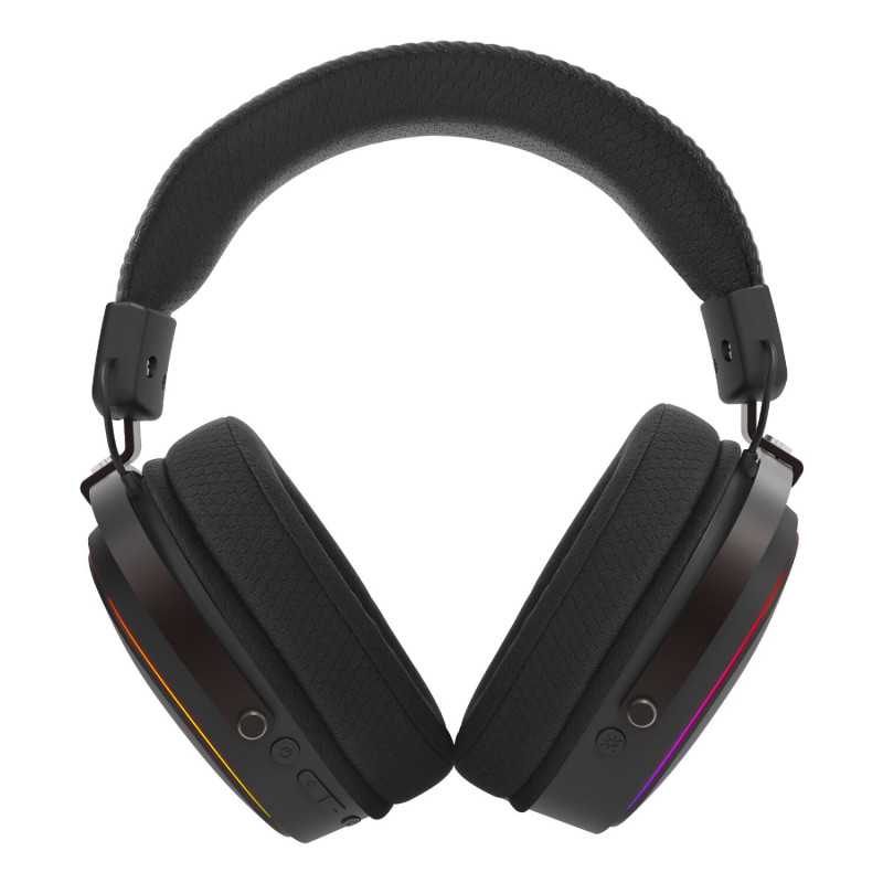 Redragon FURY WRS H831 belaidės apgaubiančios žaidimų ausinės su mikrofonu, juodos