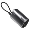 SHARGE Flow 3 išorinė baterija, 10 000 mAh, 45 W PD, USB-C kabelis, juoda