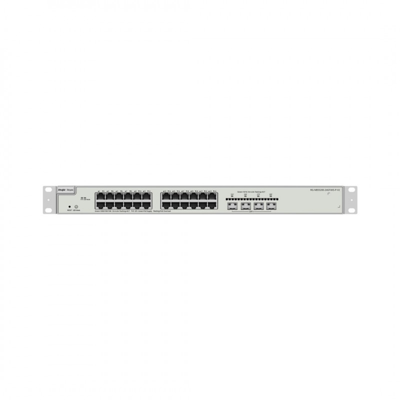 Reyee RG-NBS5200-24GT4XS-P-V2 valdomas PoE komutatorius, 24 prievadai + 4x SFP+