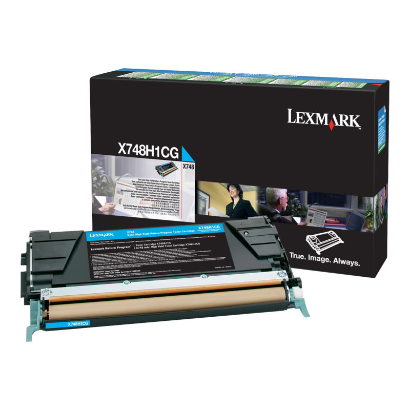 Lexmark X748H1CG tonerio kasetė X748de, X748de LDS, X748de Statoil, X748dte, žydra
