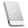 Belkin UltraCharge Pro Slim BPD022HQWH magnetinė išorinė baterija, 10000 mAh, 25 W, sidabrinė, su ekranu